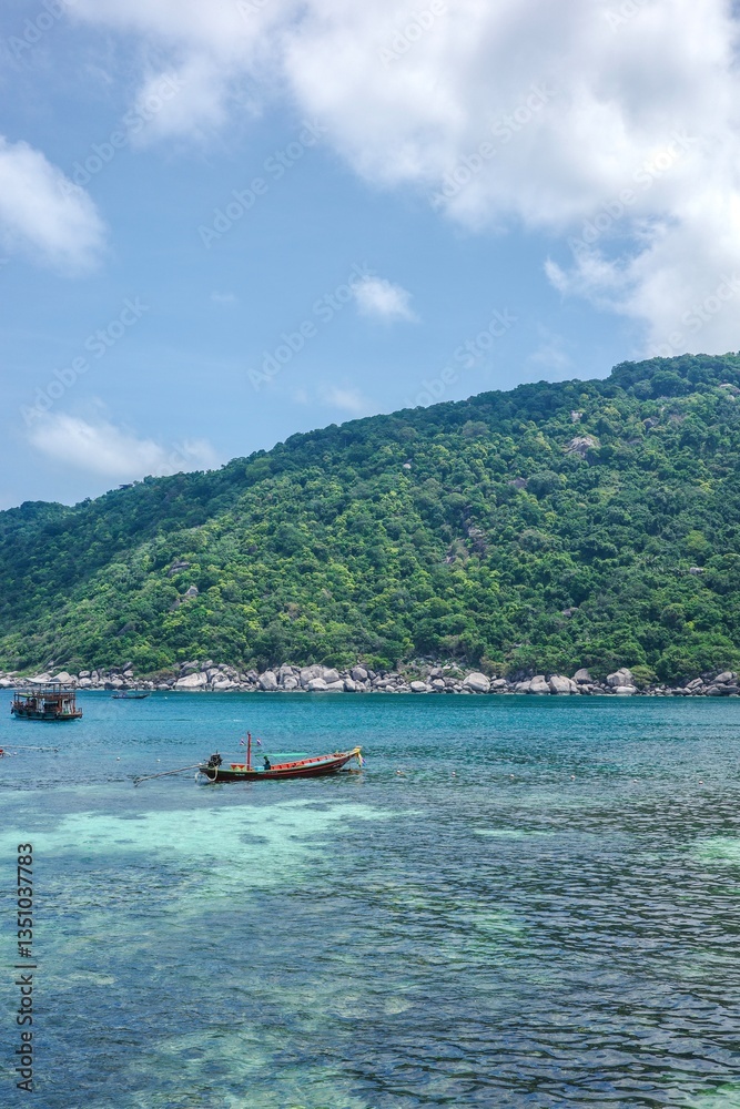 The beautiful scenery of the pier in Koh Nang Yuan where travelers came to chill, hike to the viewpoint, and snorkeling. One of the most favorite tourist destination from Koh Tao, Thailand The beautiful scenery of the pier in Koh Nang Yuan where travelers came to chill, hike to the viewpoint, and snorkeling. One of the most favorite tourist destination from Koh Tao, Thailand