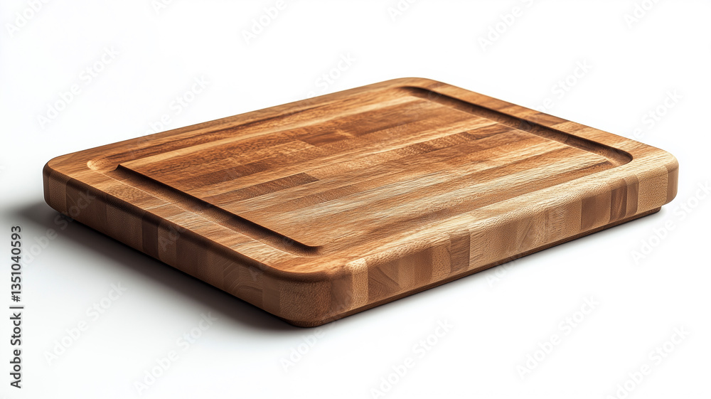 High-res image of a sleek cutting board against a white background, perfect for showcasing design. High-res image of a sleek cutting board against a white background, perfect for showcasing design.