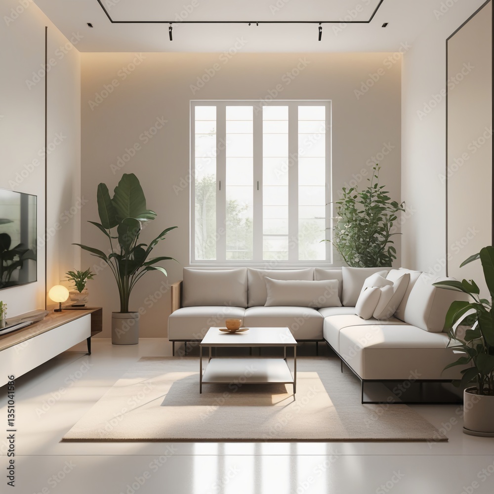 Fototapeta premium minimalist living room design ideas