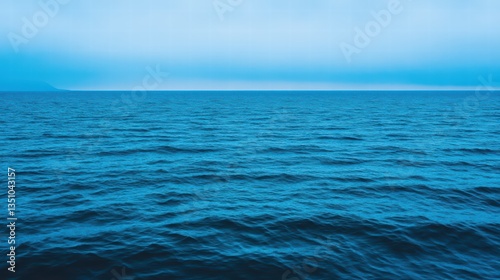 Wallpaper Mural Serene Blue Ocean Waves Under Soft Morning Light Horizon Torontodigital.ca