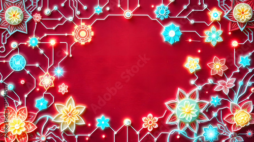 background with snowflakes