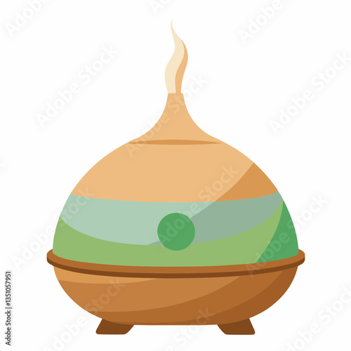 aromatherapy diffuser with wooden base