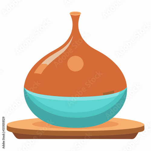 aromatherapy diffuser with wooden base