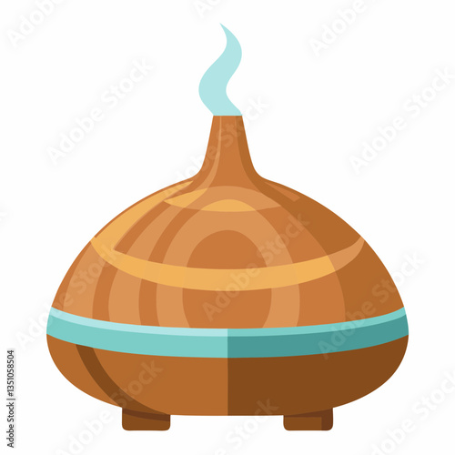 aromatherapy diffuser with wooden base