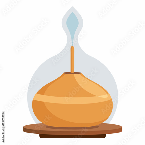 aromatherapy diffuser with wooden base
