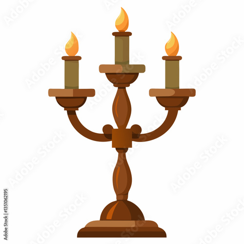 handcrafted wooden candle holder with rustic charm