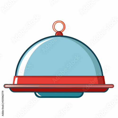 stylish serving tray with mirrored base 