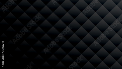 realistic dark black diamond pattern wallpaper design