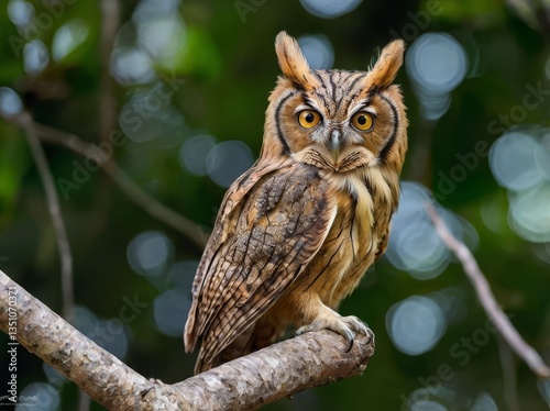 Seychelles Scops Owl (Otus insularis) – A tiny, endangered owl found only in Seychelles.