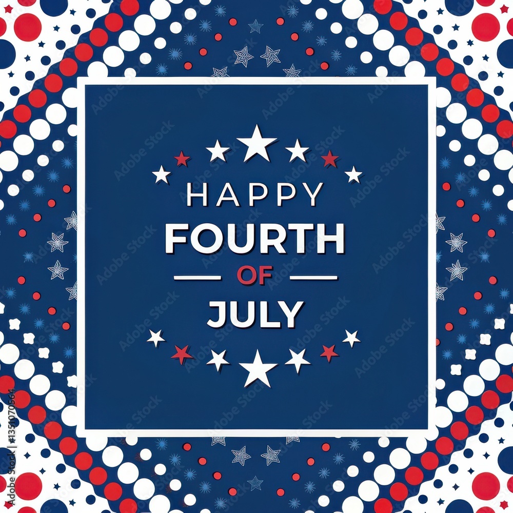 Obraz premium Bold Independence Day Festive Graphic
