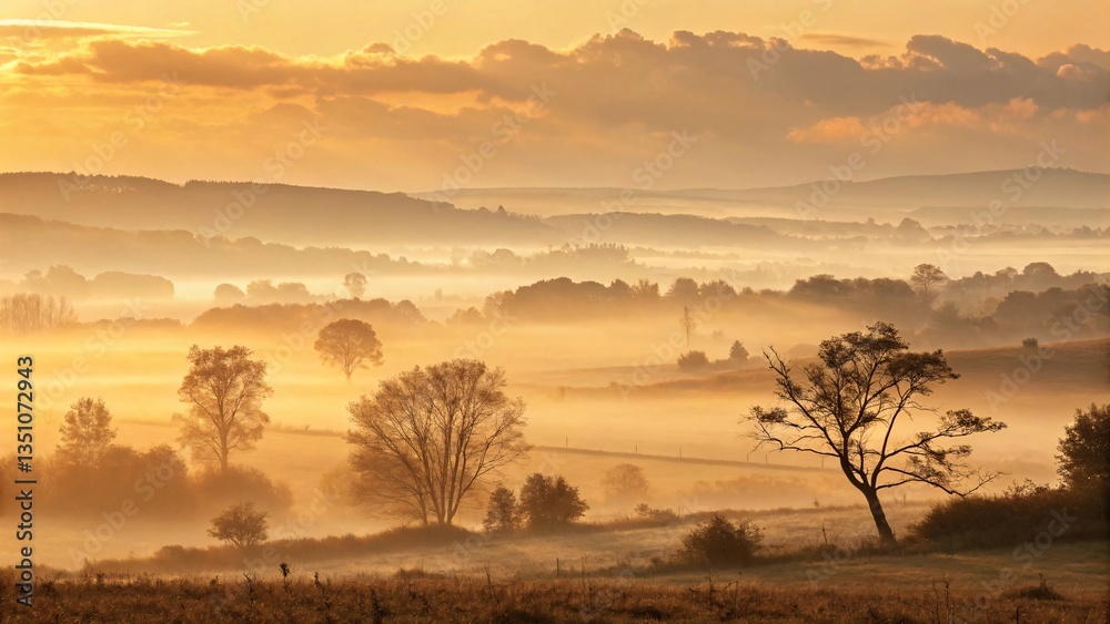 Ethereal Golden Mist with Dreamy Light and Soft Gradient Hues V2 Ethereal Golden Mist with Dreamy Light and Soft Gradient Hues V2