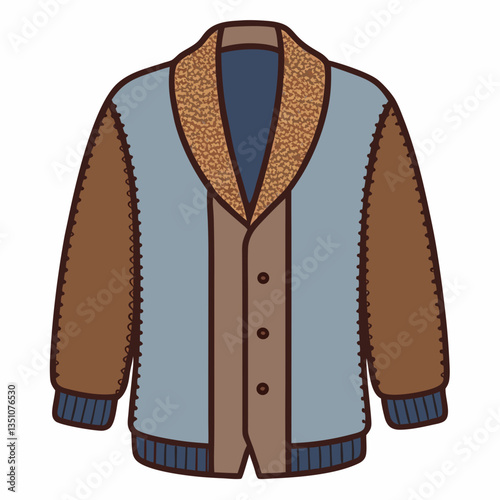 textured wool cardigan with open front