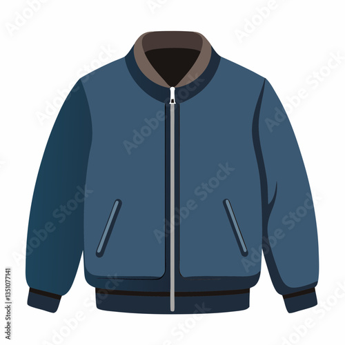 lightweight bomber jacket with ribbed cuffs