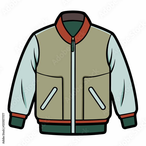 lightweight bomber jacket with ribbed cuffs