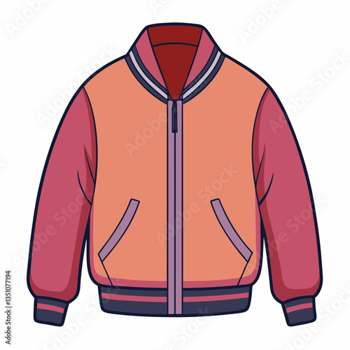 lightweight bomber jacket with ribbed cuffs