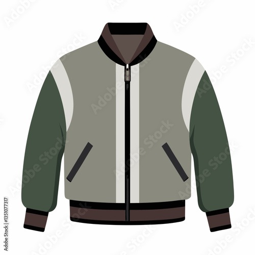lightweight bomber jacket with ribbed cuffs