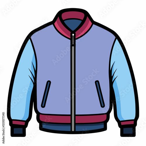 lightweight bomber jacket with ribbed cuffs