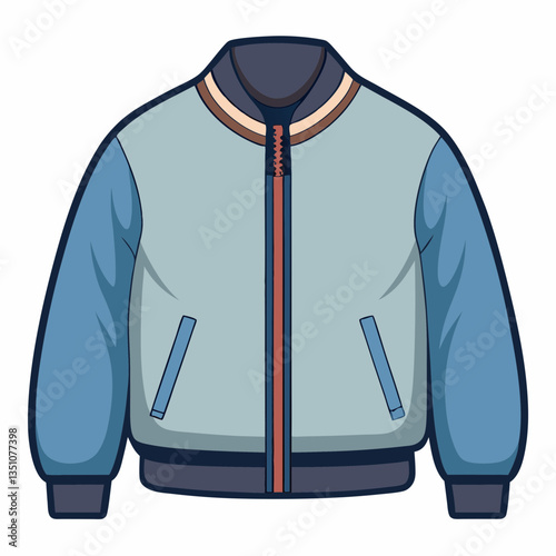 lightweight bomber jacket with ribbed cuffs