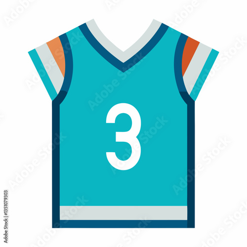 breathable mesh sports jersey with printed number