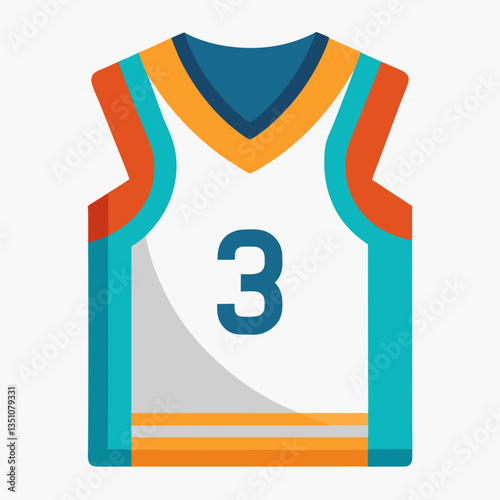 breathable mesh sports jersey with printed number