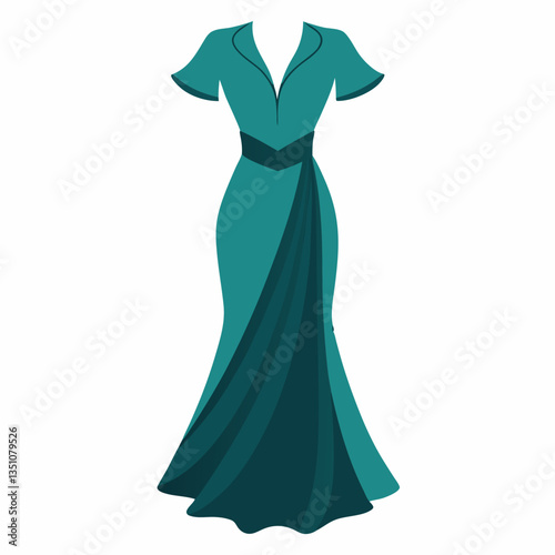 elegant wrap dress with flowing silhouette 