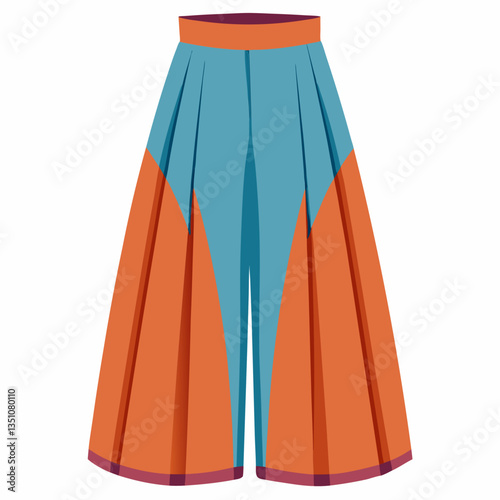 high waisted culottes with wide leg cut