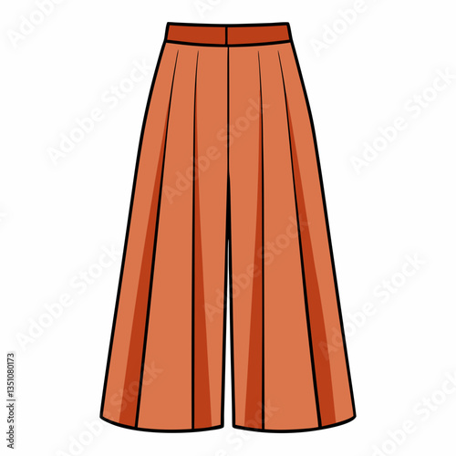 high waisted culottes with wide leg cut