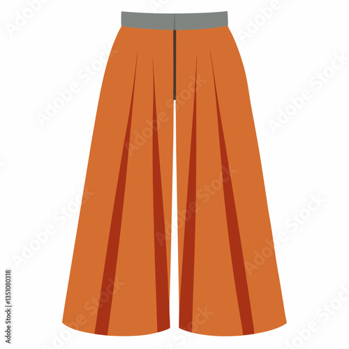 high waisted culottes with wide leg cut