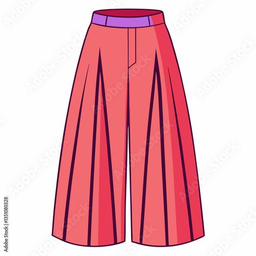 high waisted culottes with wide leg cut