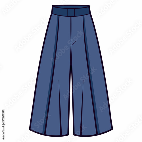 high waisted culottes with wide leg cut
