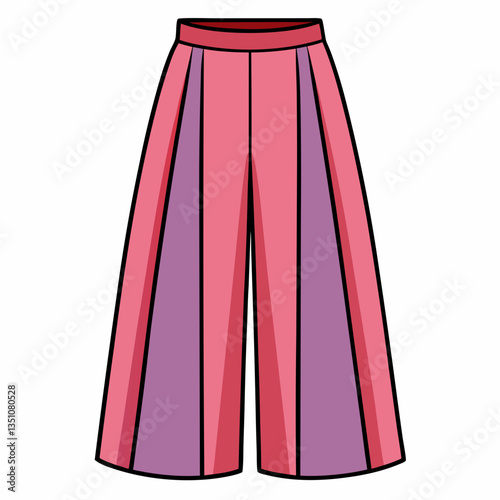 high waisted culottes with wide leg cut
