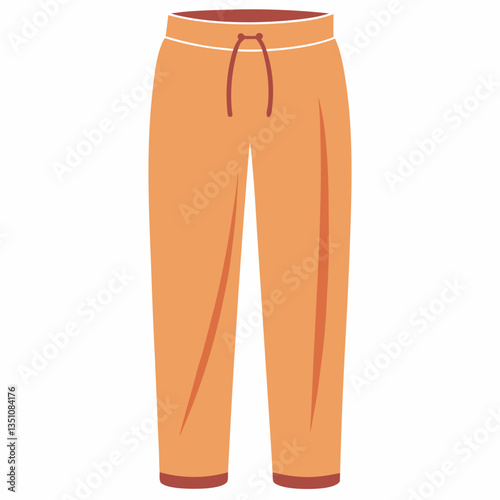 relaxed fit linen trousers with drawstring waist