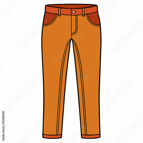 slim fit corduroy pants with vintage texture