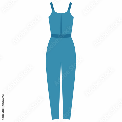 sleeveless jumpsuit with tapered legs