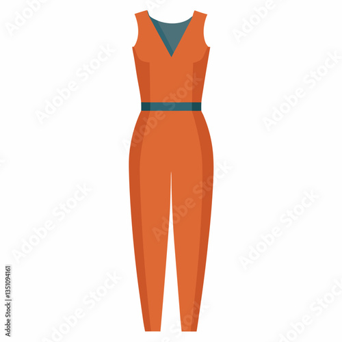 sleeveless jumpsuit with tapered legs