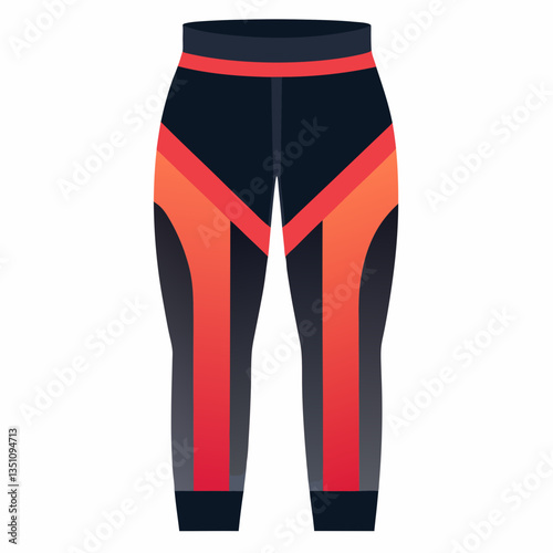 stretchy biker leggings with compression fit 
