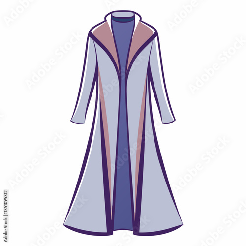 longline duster coat with fluid drape 