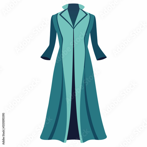 longline duster coat with fluid drape 