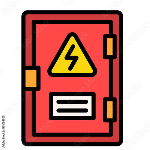 Electrical Panel  Icon Element For Design	