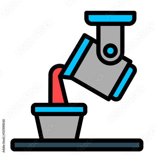 Steel Production  Icon Element For Design	