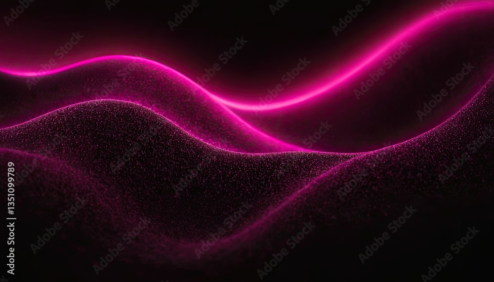 Fototapeta premium Water droplets on purple textured plume against black background 2