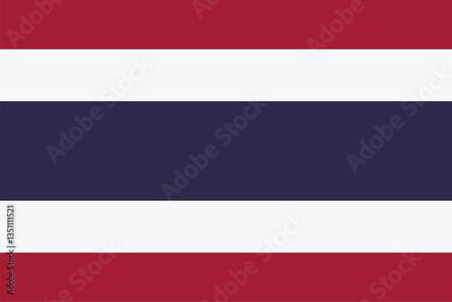 National flag of Thailand vector image