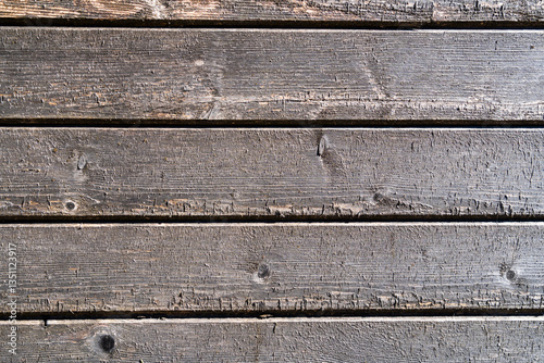 Horizontal dark old boards as texture.