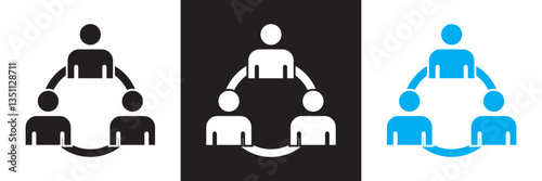 Communication icon. Vector illustration. isolated on white and black background. EPS 10