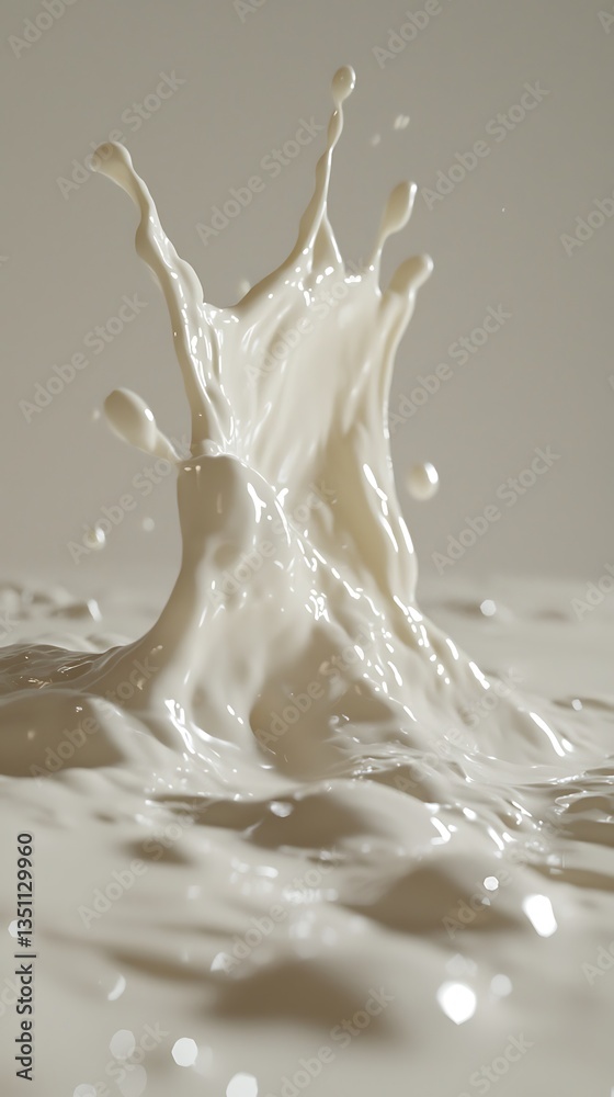 Milk Splash Creamy Texture Close Up Milk Splash Creamy Texture Close Up