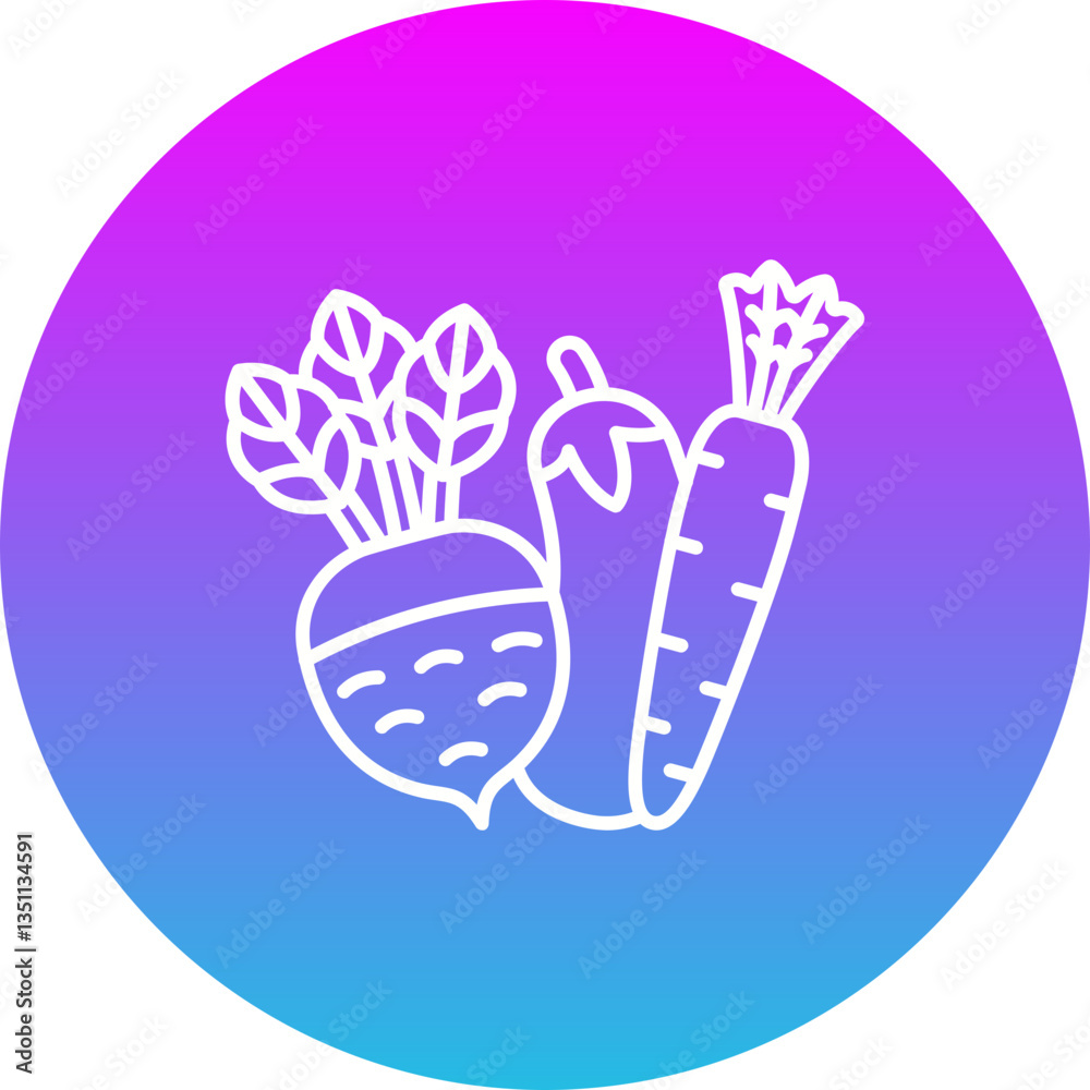 Obraz premium Vegetable Icon