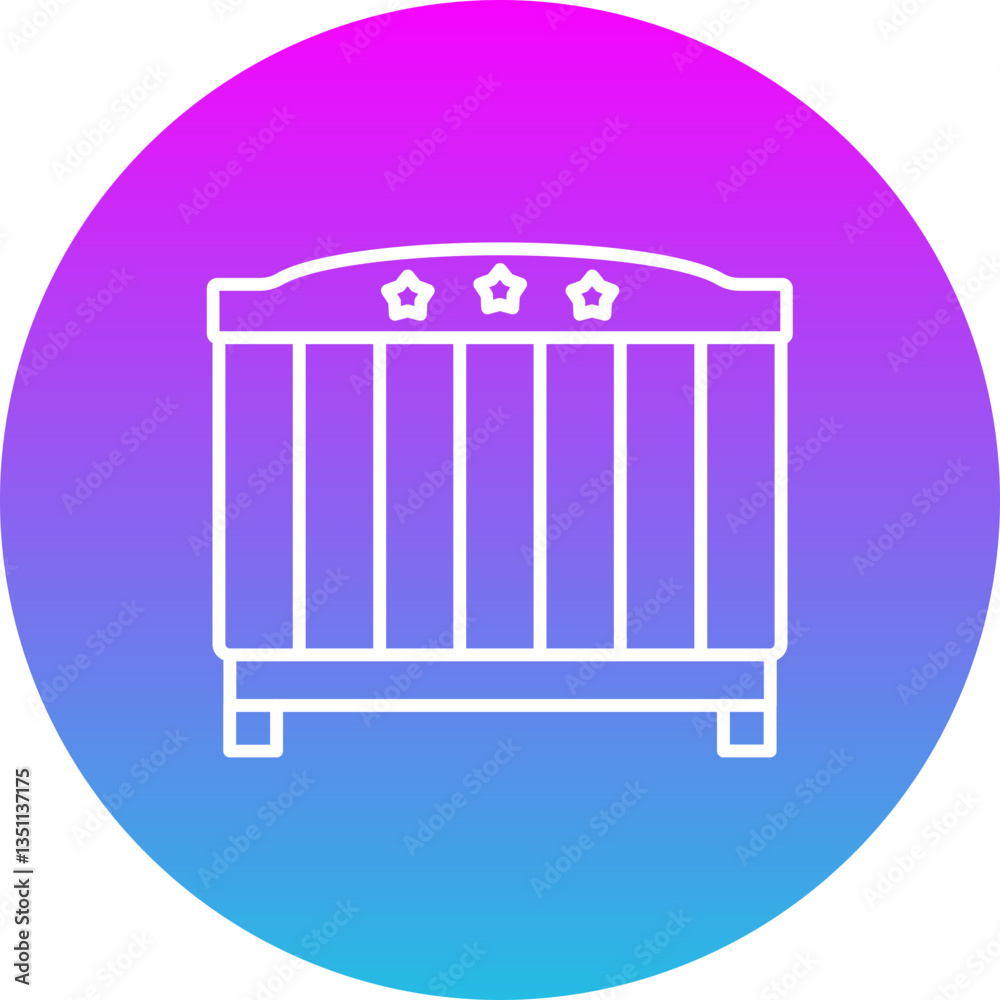 Baby crib Icon