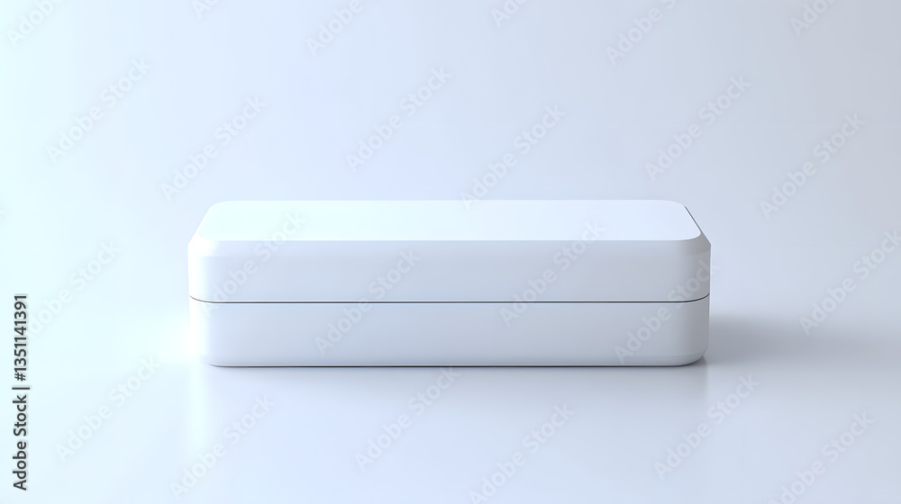Blank White Box Mockup: Simple Packaging Design Blank White Box Mockup: Simple Packaging Design