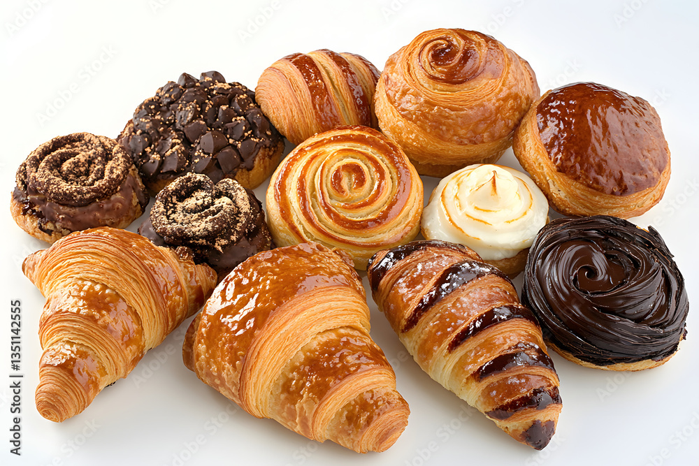 Fototapeta premium various types of breads and pastries