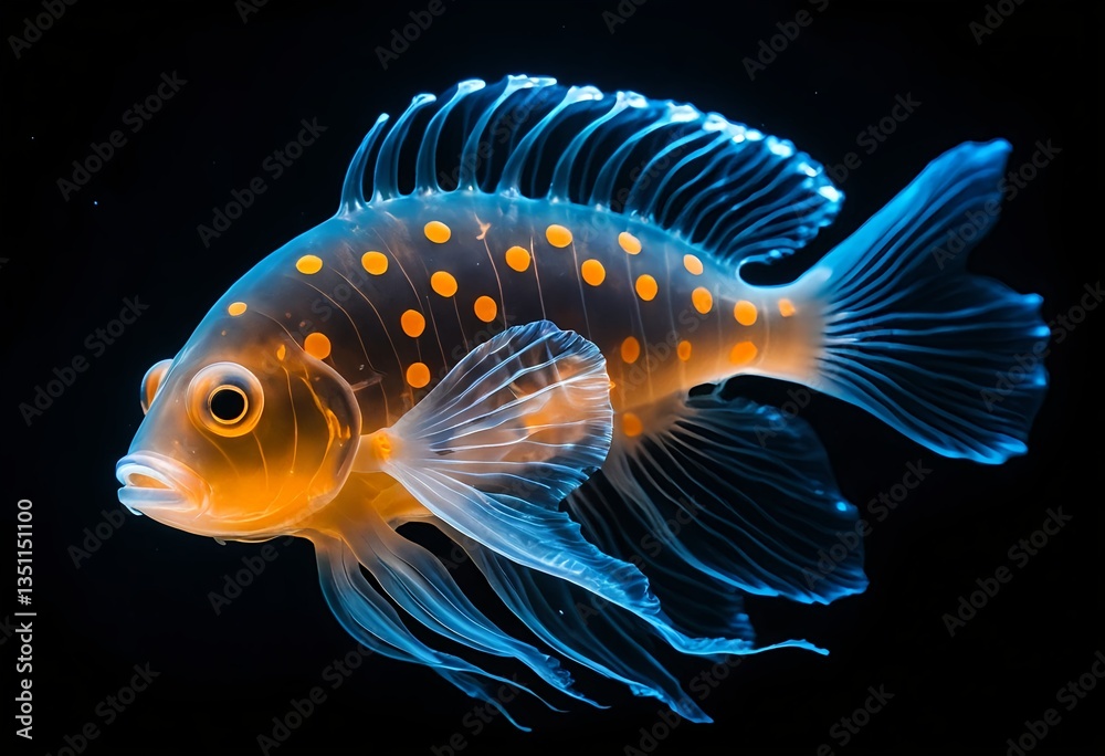 Fototapeta premium Luminous Tropical Fish, Underwater Beauty